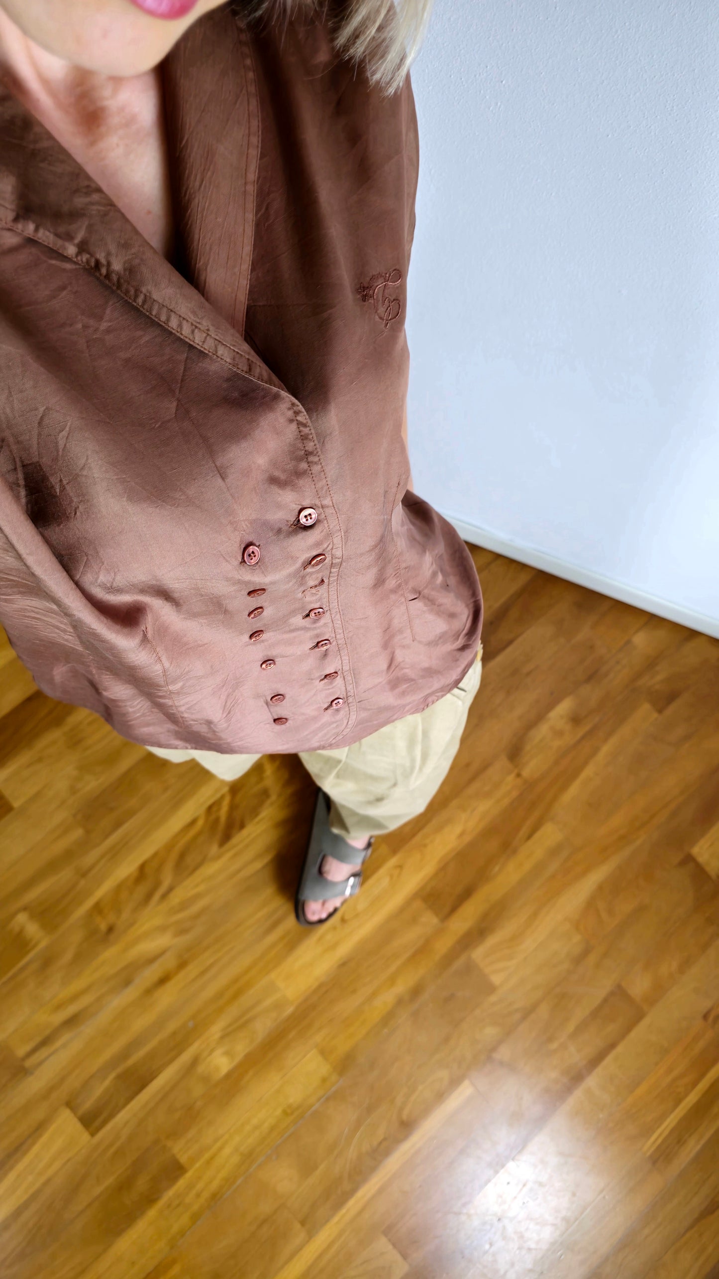 Le comte silky cioccolate shirt