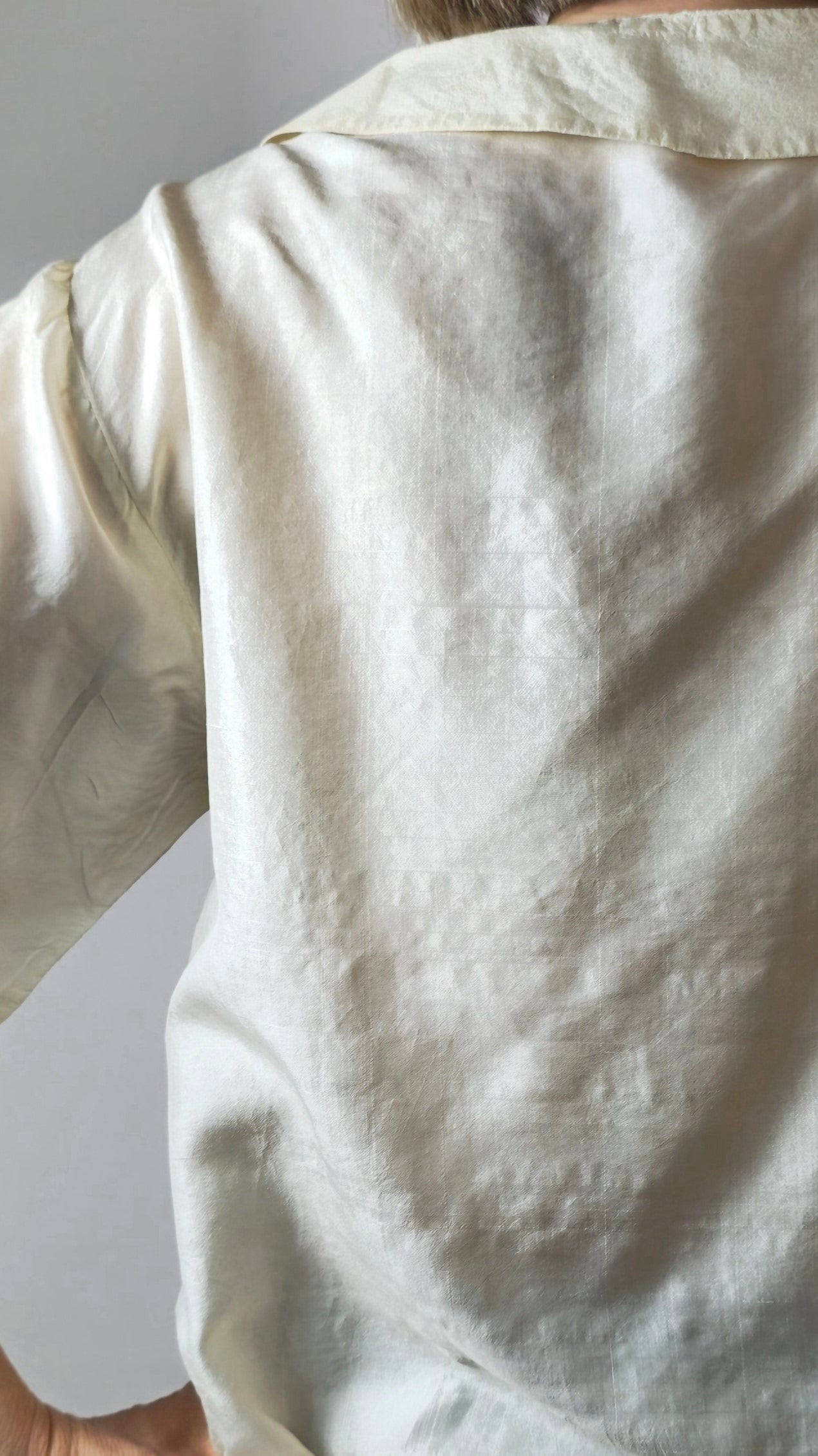 Ivory Silky Shantung  Blouse