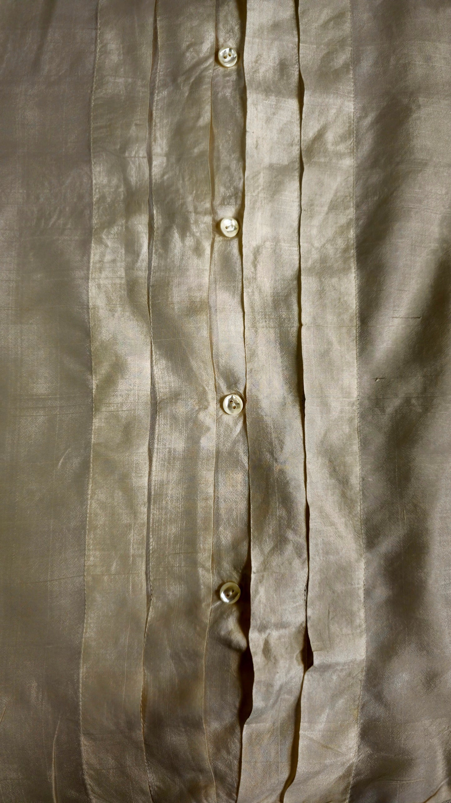 Ivory Silky Shantung  Blouse
