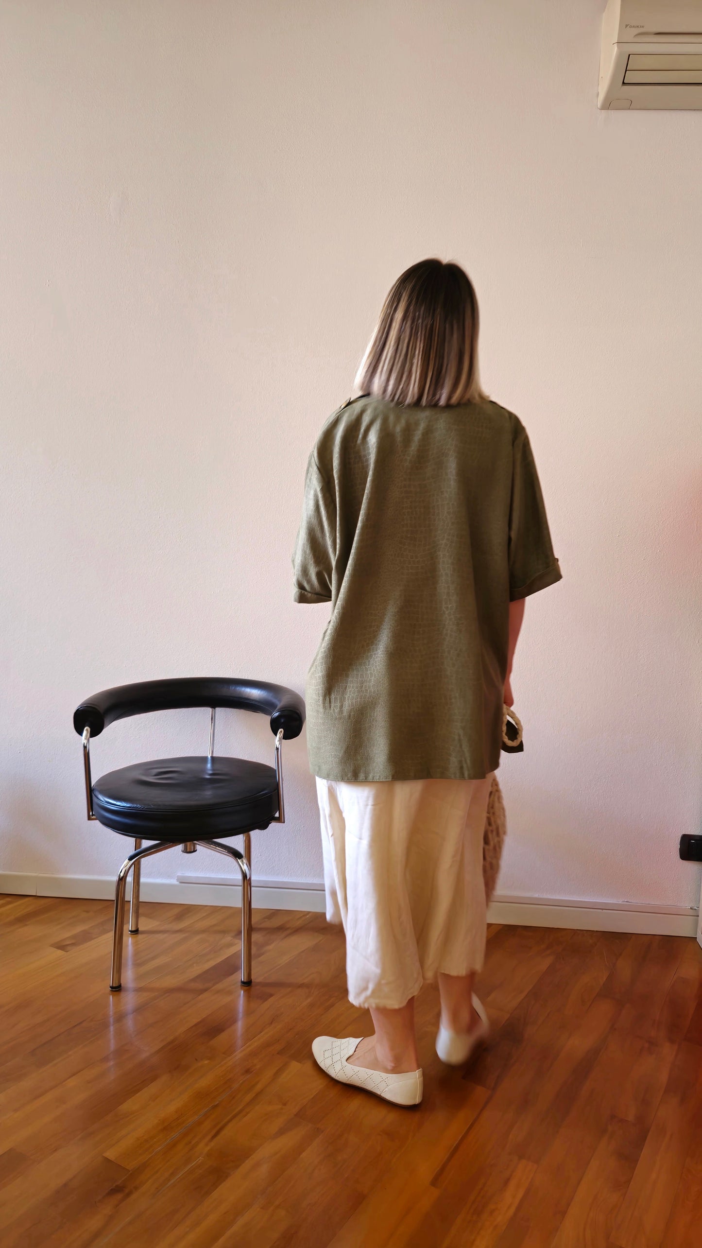 Camicia verde pittone