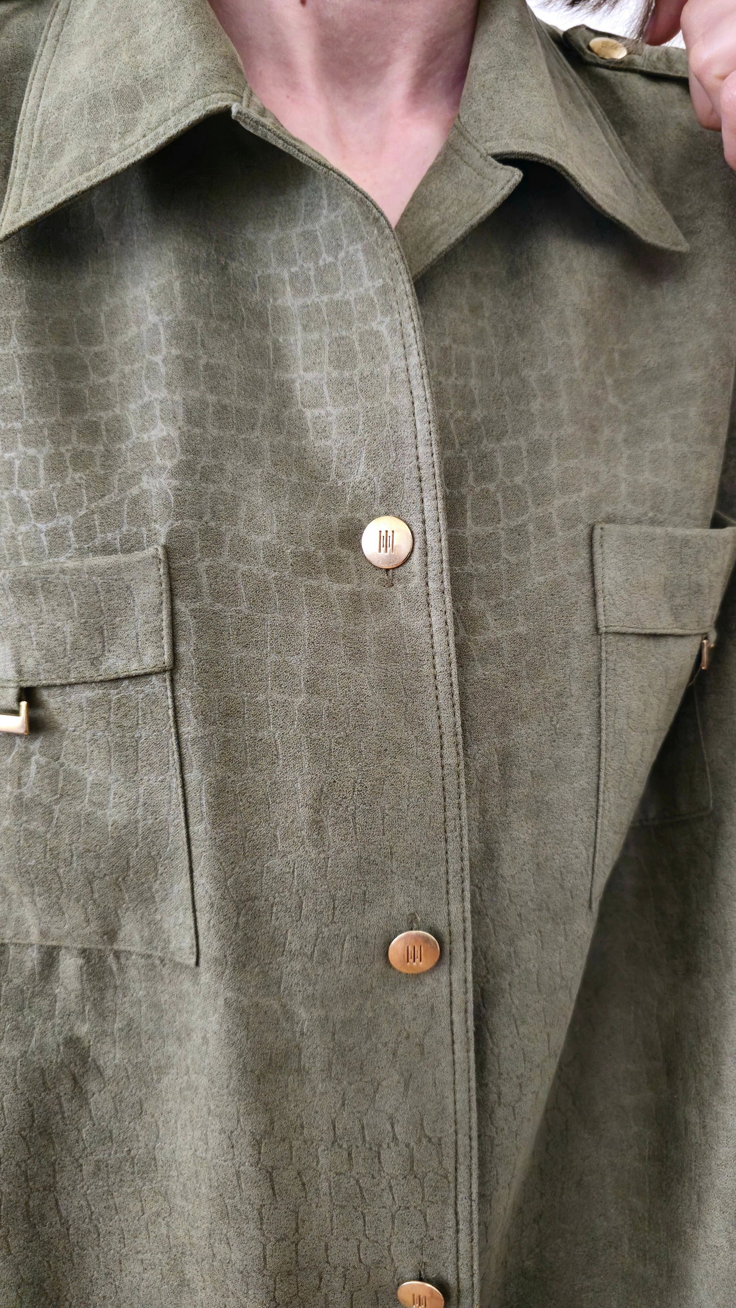 Camicia verde pittone