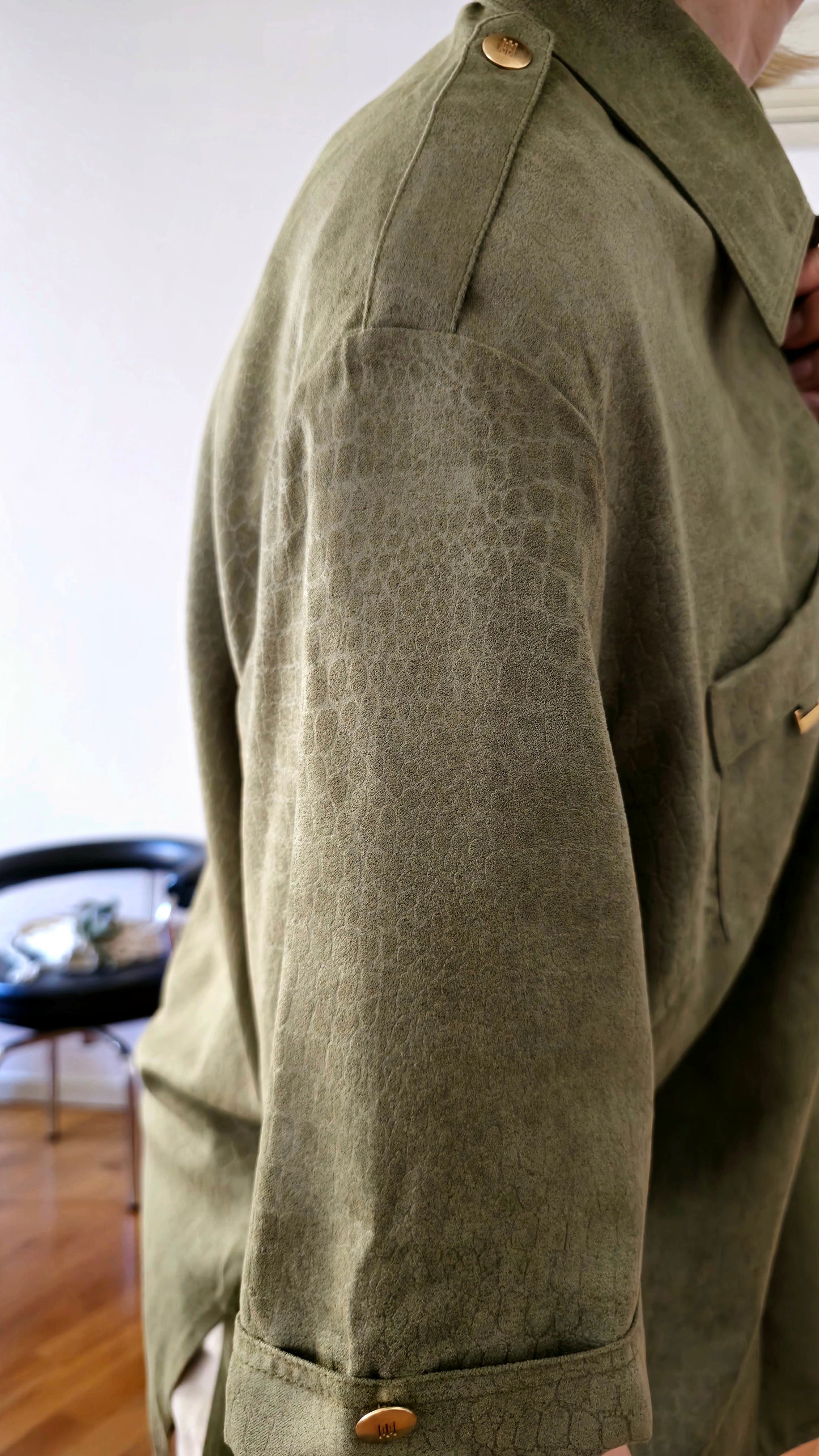 Camicia verde pittone