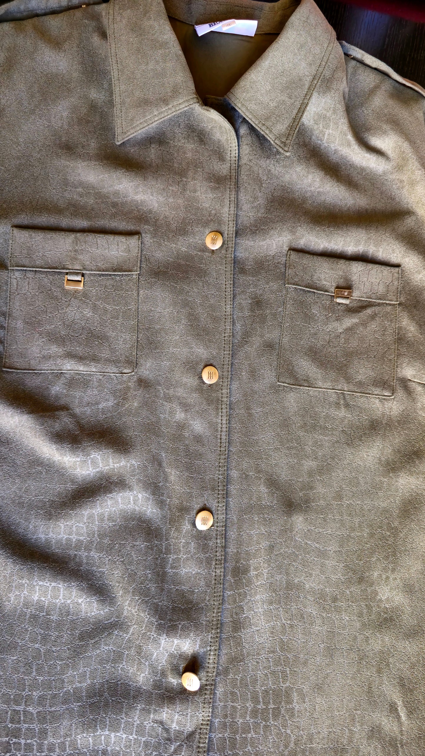 Camicia verde pittone