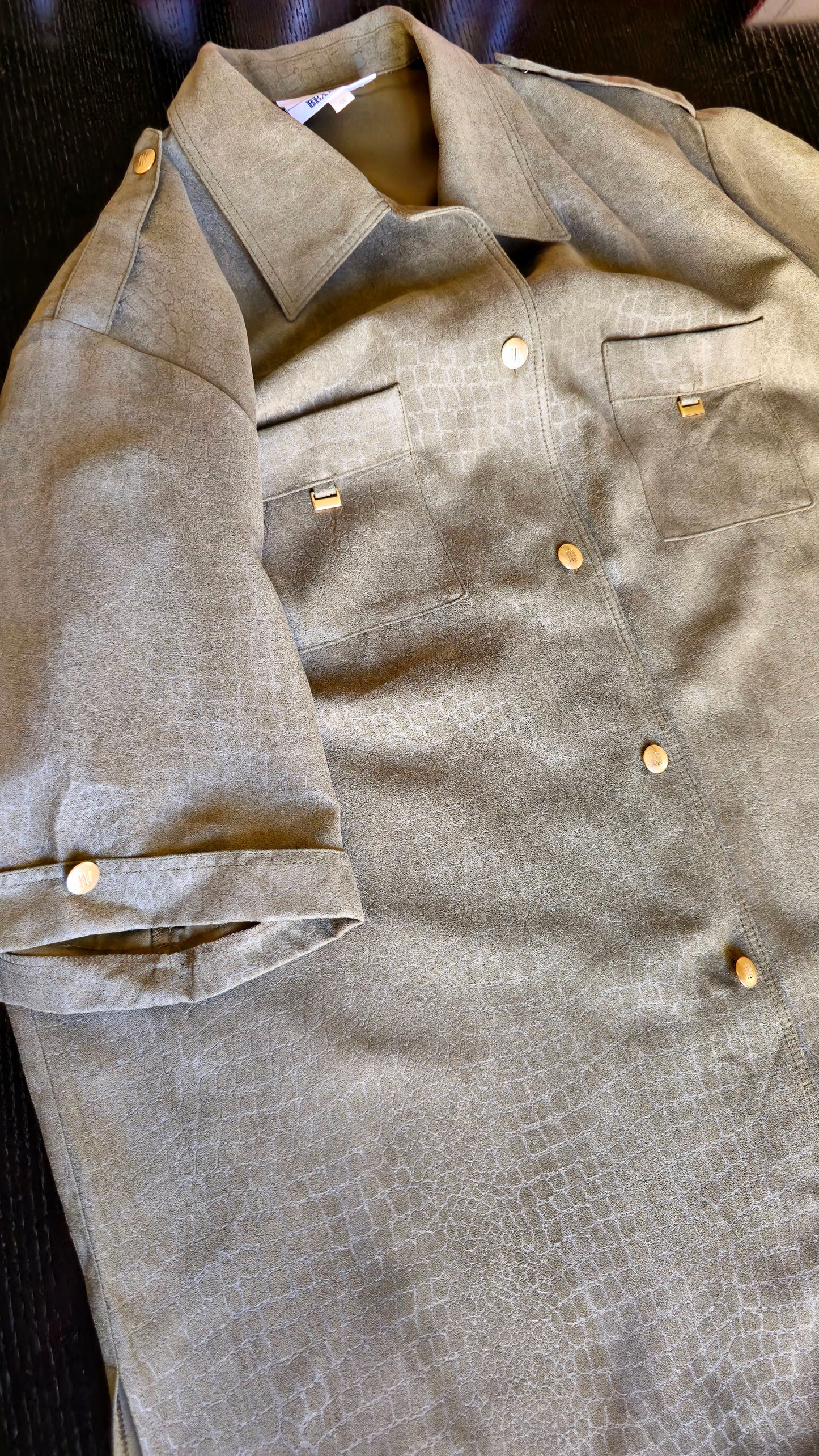 Camicia verde pittone