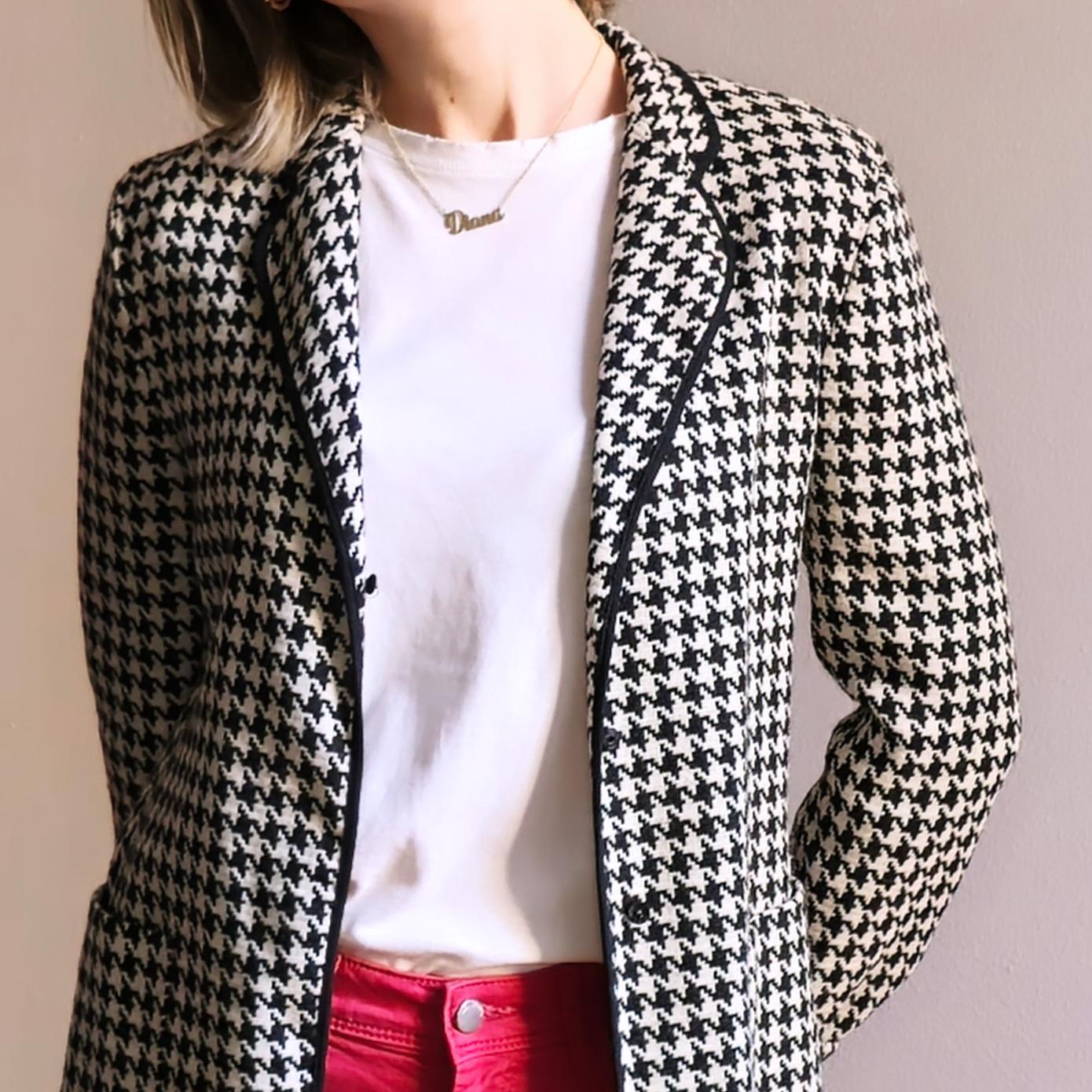 Max Mara pied de poule blazer