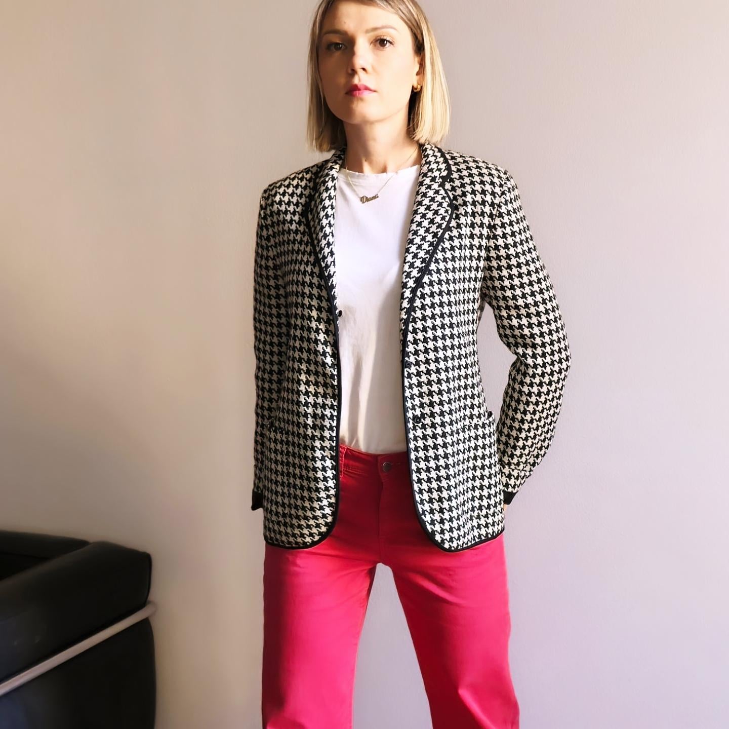 Max Mara pied de poule blazer