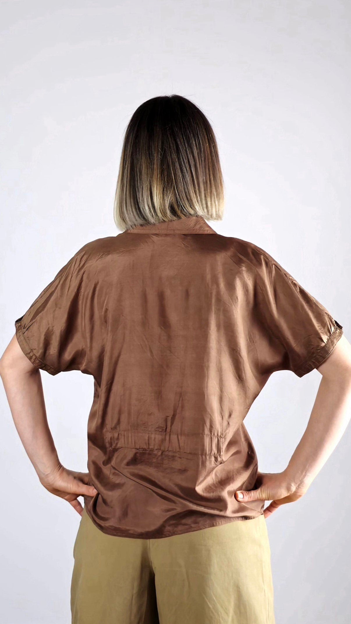 Le comte silky cioccolate shirt