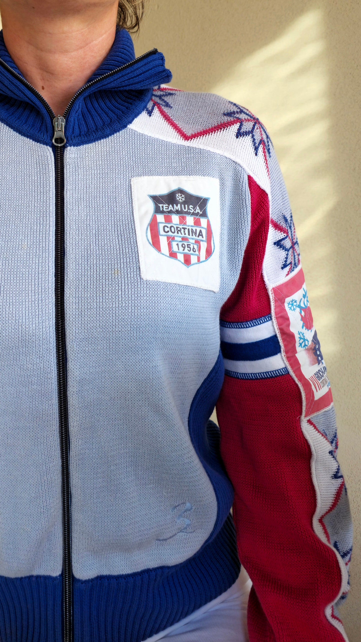 Olimpiadi Cortina 1956 maglioncino trampolino USA