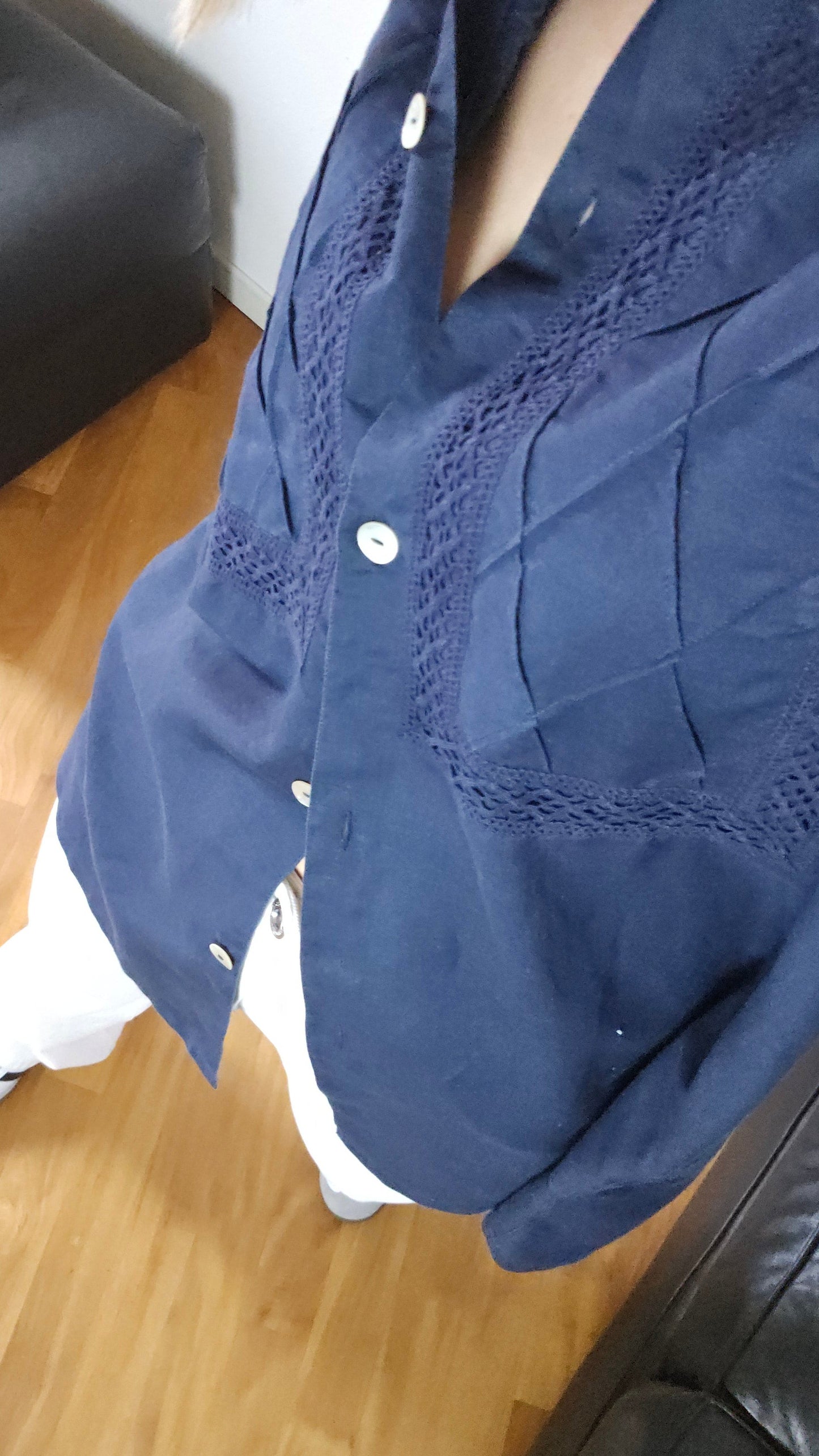 Blu Camicia dimond pattern