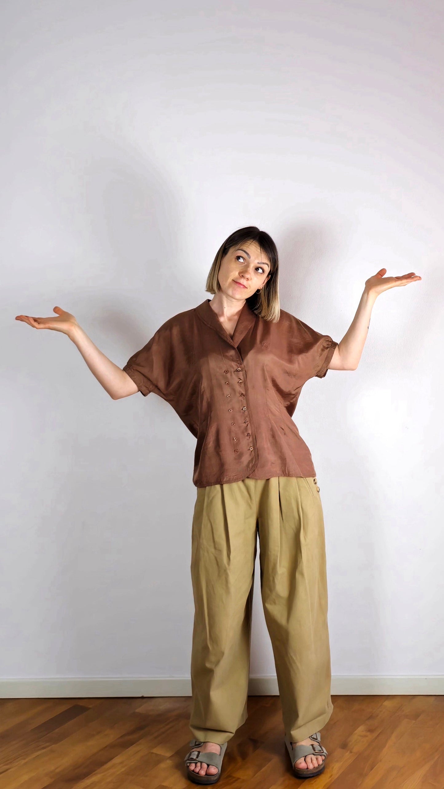 Le comte silky cioccolate shirt