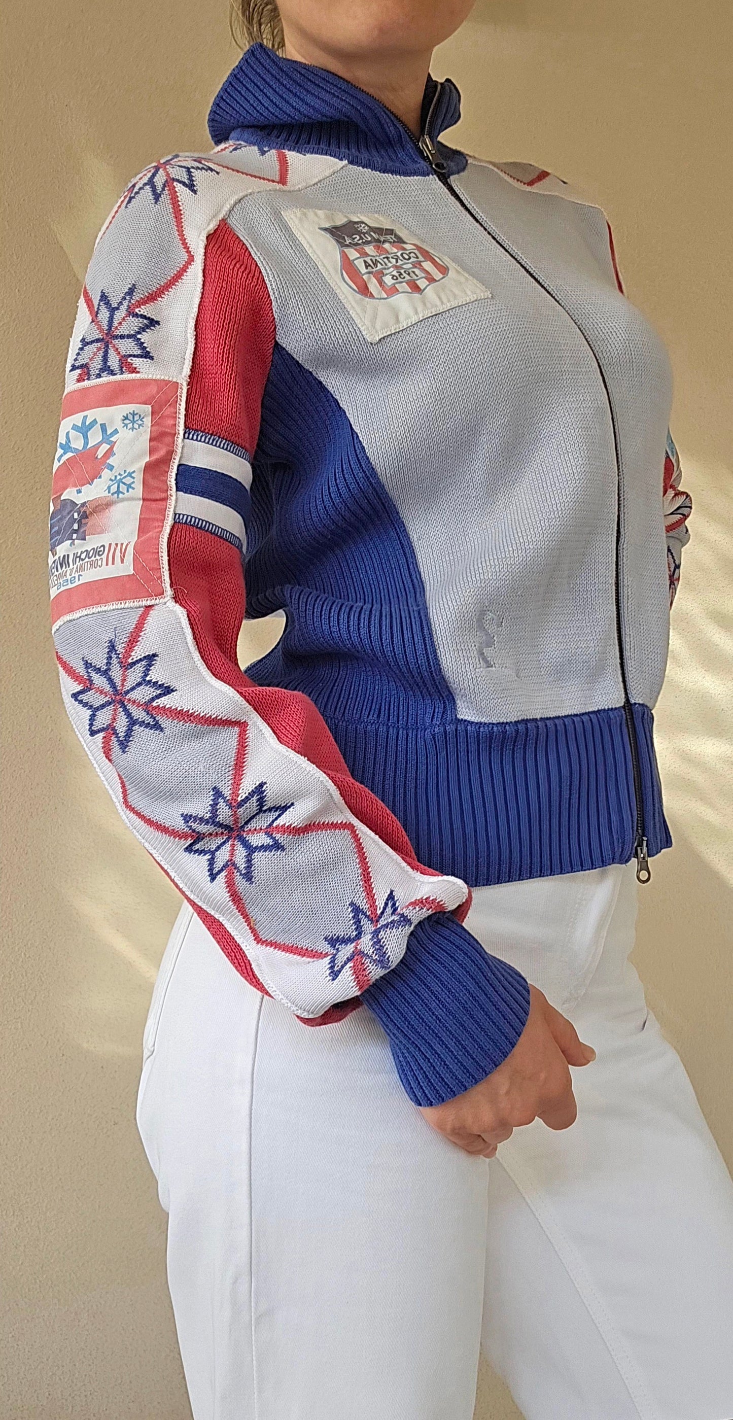 Olimpiadi Cortina 1956 maglioncino trampolino USA