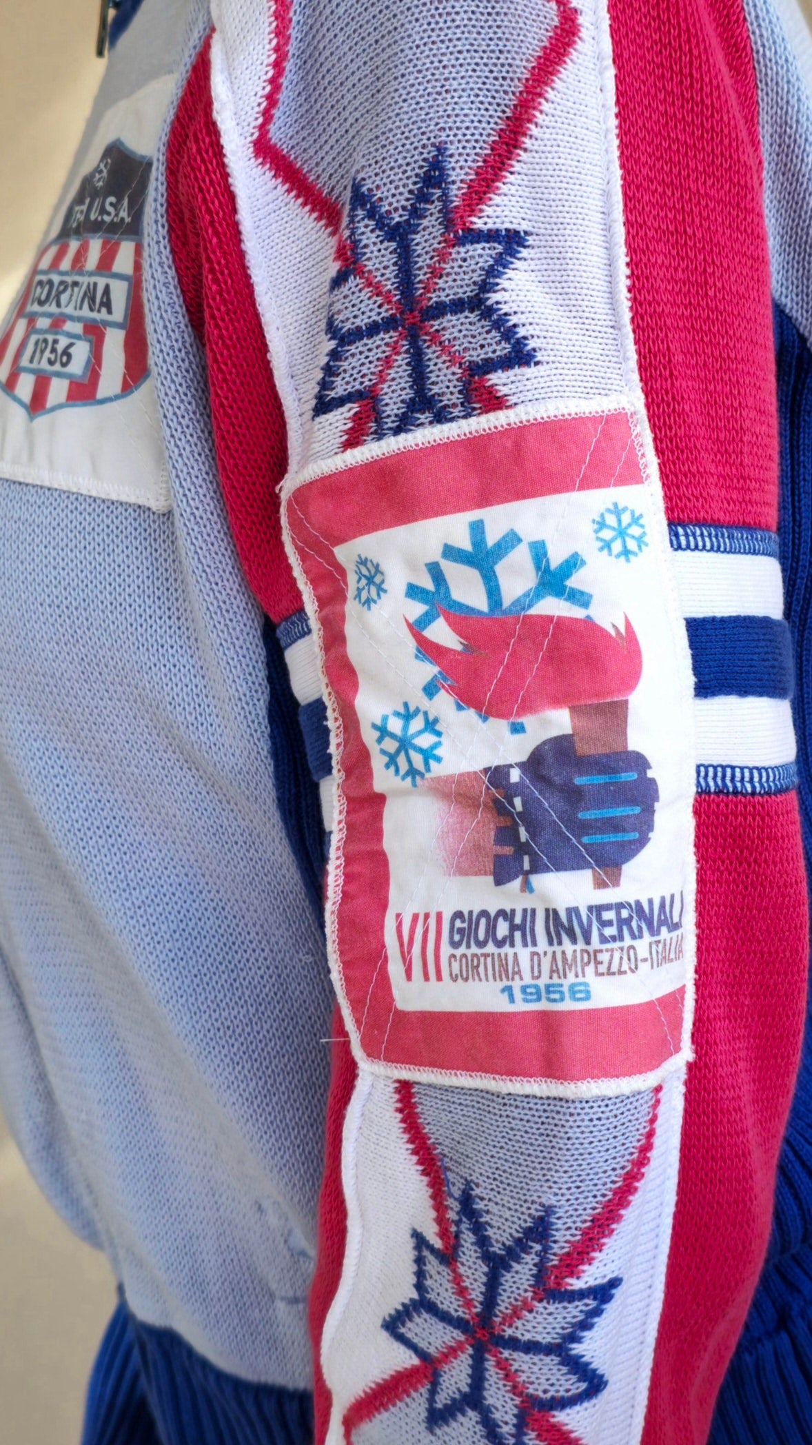 Olimpiadi Cortina 1956 maglioncino trampolino USA